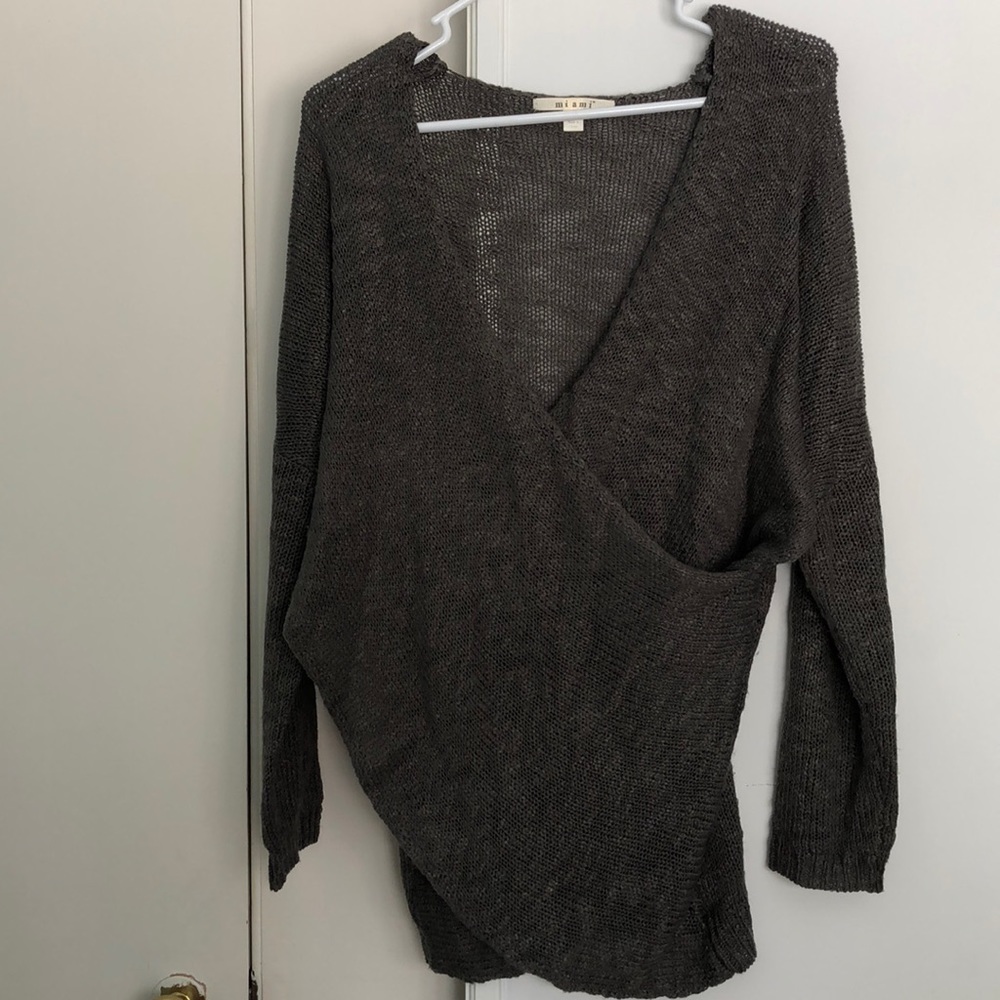 Gray boutique sweater
